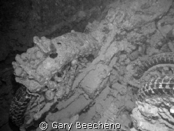 BSA Motorcycles stored in the hold of the wreck of the Th... by Gary Beecheno 